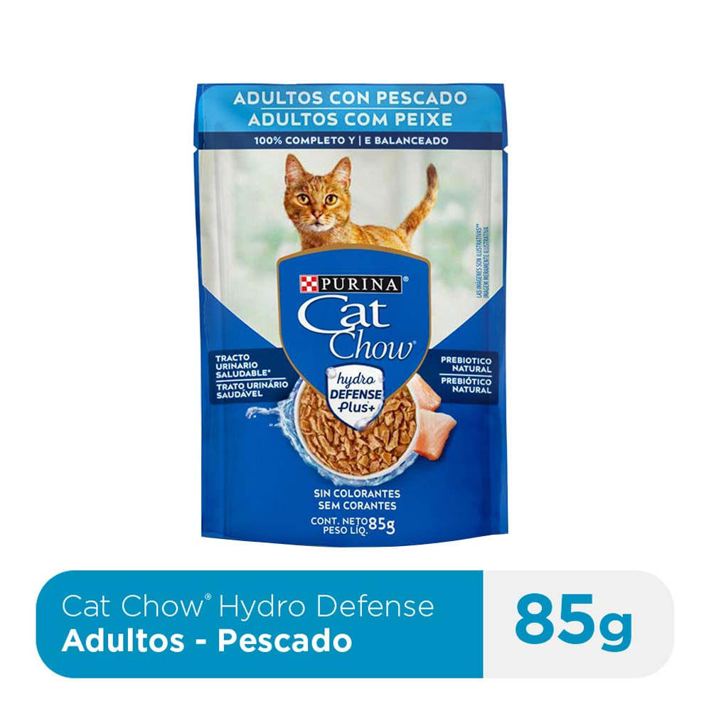Alimento Húmedo para Gato CAT CHOW Adulto Sabor Pescado Pouch 85g
