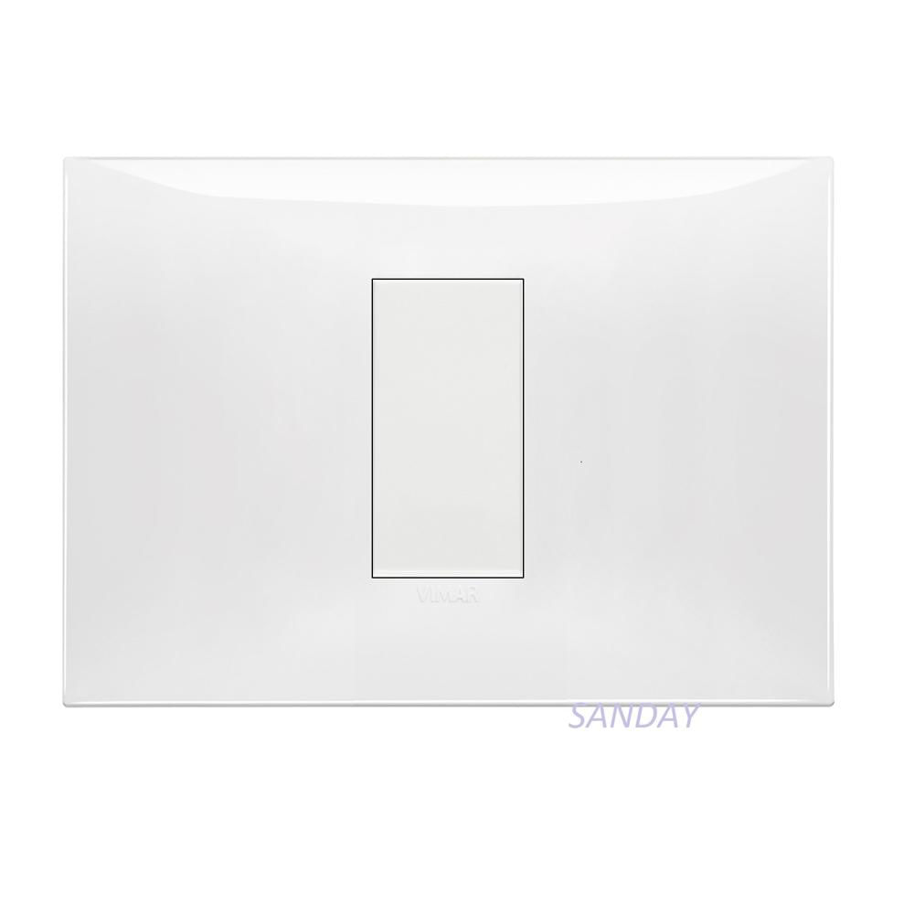 INTERRUPTOR CONMUTADOR DE 3 VIAS SIMPLE NEVE UP PLACA BLANCA Y DADO BLANCO VIMAR
