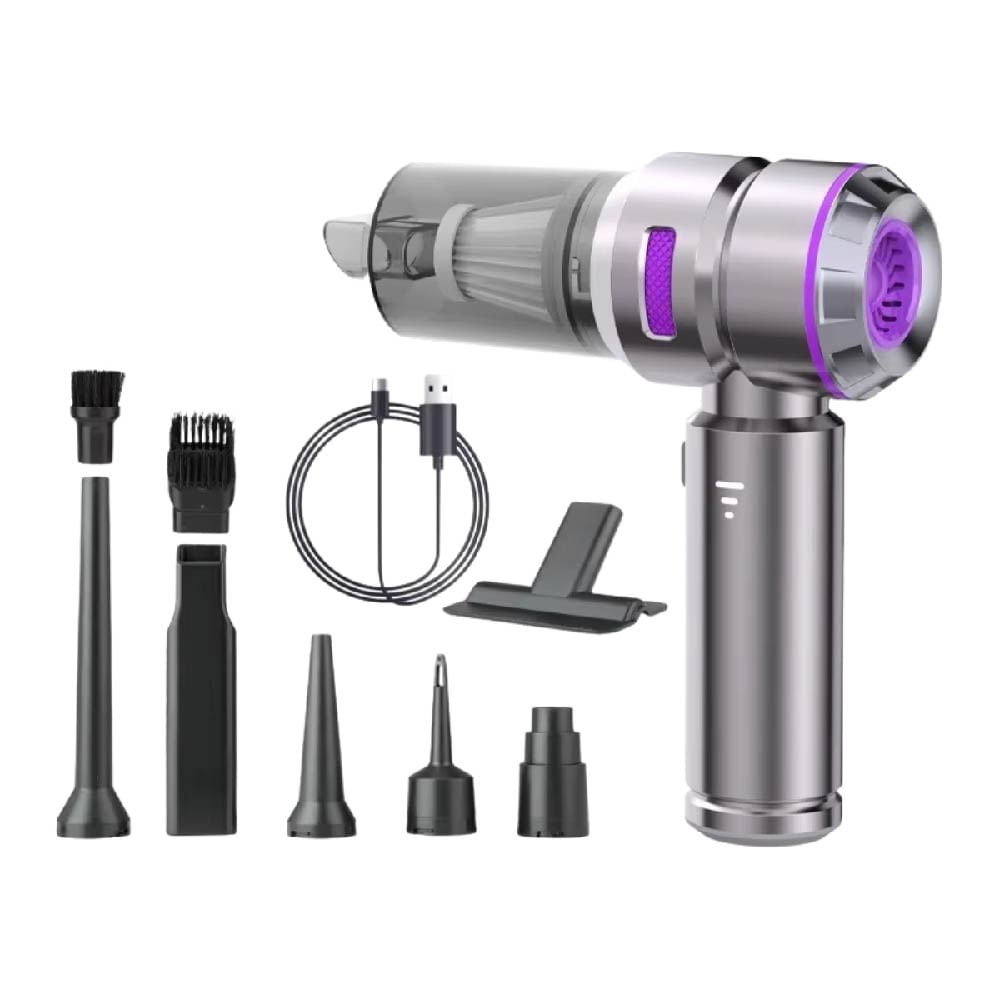 MINI ASPIRADORA INALÁMBRICA PARA AUTO Y HOGAR 50W 2 EN 1