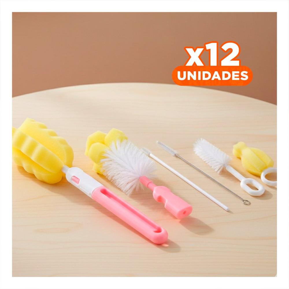 Pack12 Articulo Suave que Protege Tetinas Delicadas 6pzs Base Rosado Y Papel Regalo