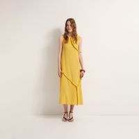Vestido Mujer Sfera Fleco Adorno Oro