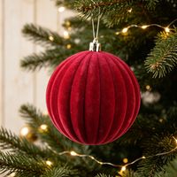 Bola Velvet Rojo 10Cm