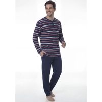 Pijama Hombre Polo A Rayas