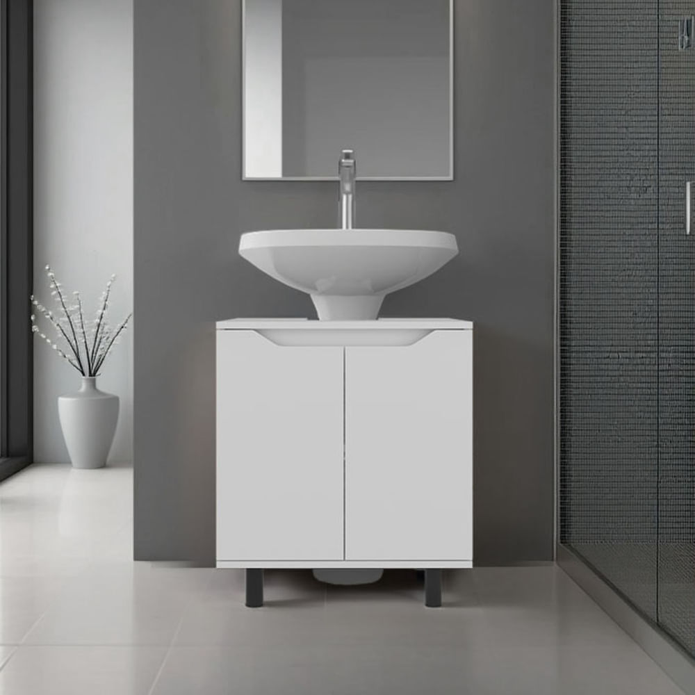 Mueble Para Lavamanos Marlo 2 Puertas Blanco