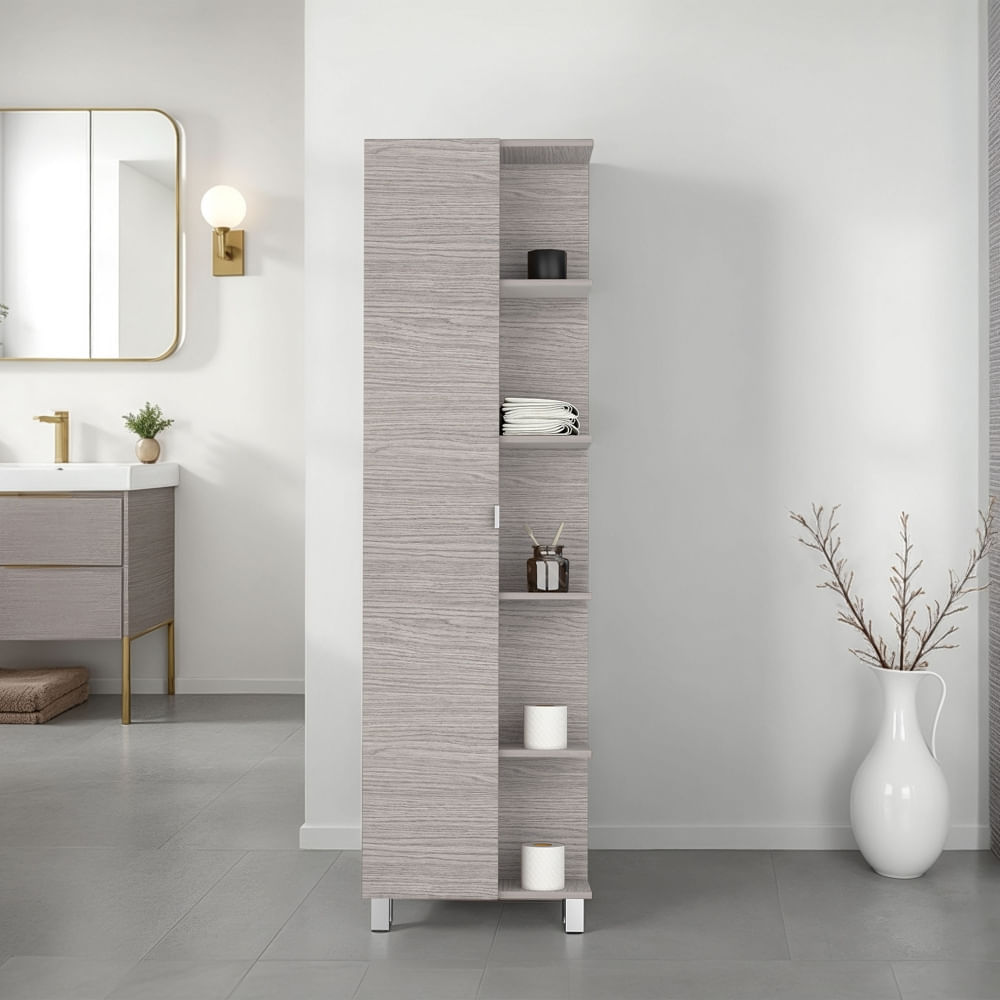 Estante De Baño 1 Puerta Bath Positano Blanco