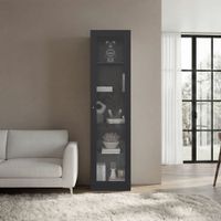 Vitrina 1 Puerta Home-E6 Wengue 180,6X45X31,3