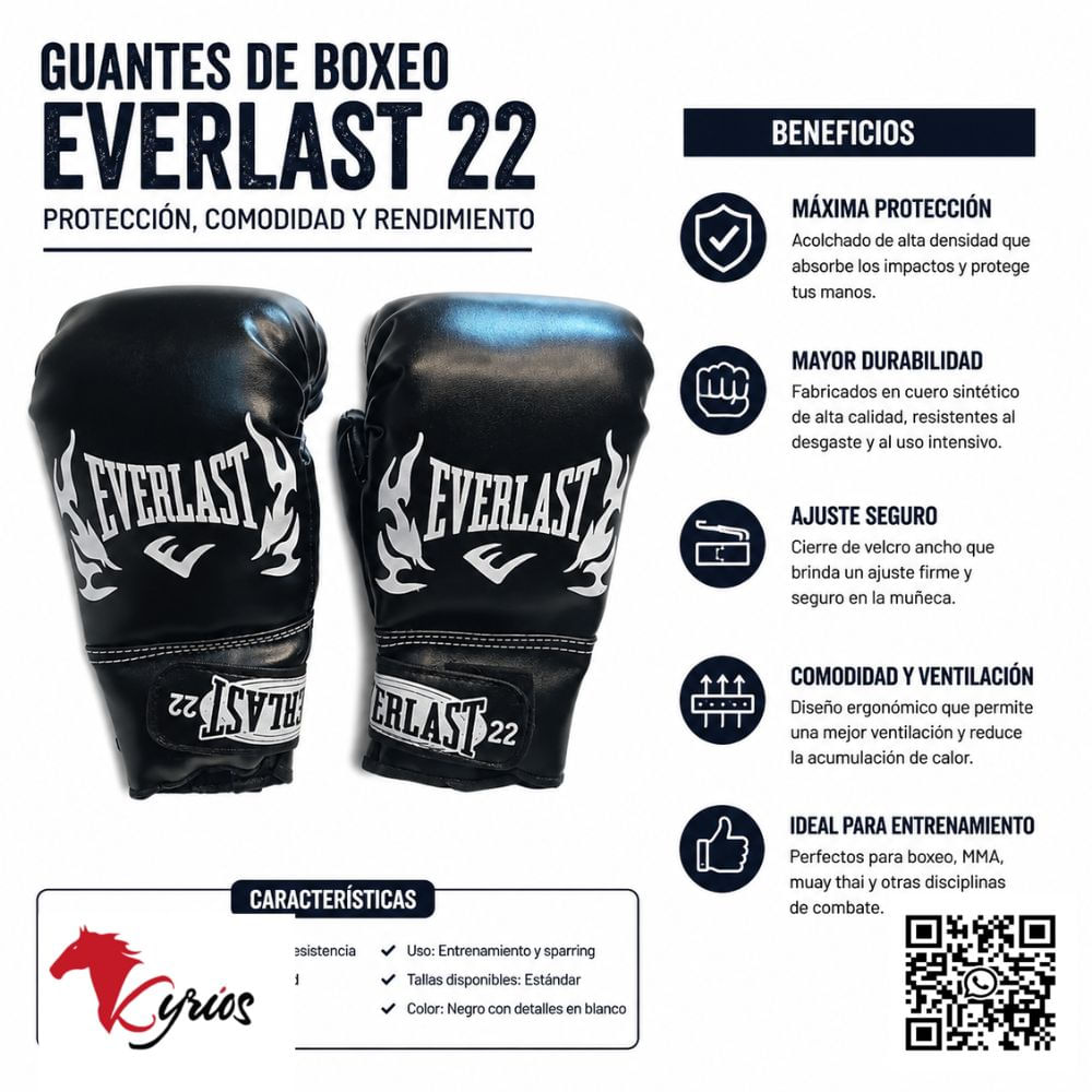 Guantes De Box Nacional Color Negro