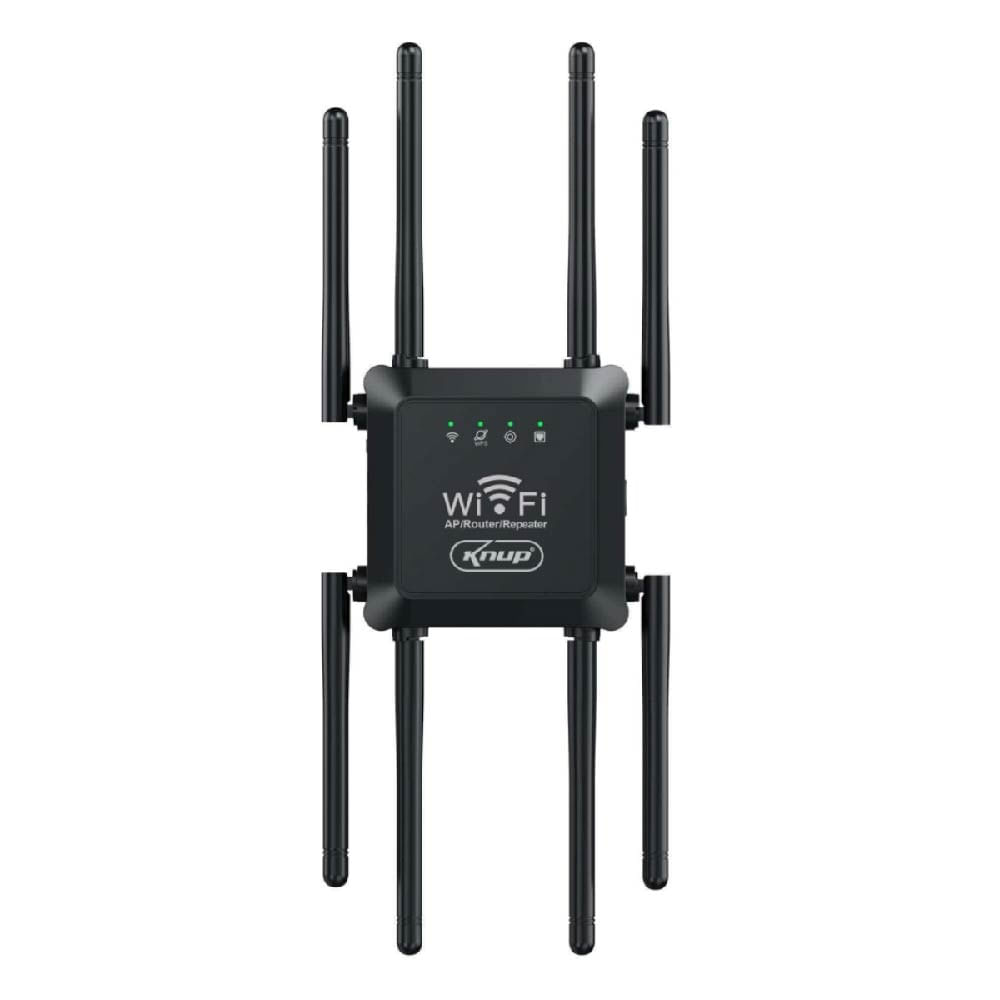 REPETIDOR WIFI 3 EN 1 KNUP KP-3012 2100 MBPS DUAL BAND 2.4 GHZ Y 5 GHZ