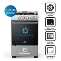 COCINA A GAS DE 4 HORNILLAS INDURAMA  FONTANA