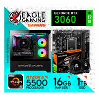 PC GAMER RYZEN 5 5500 16GB DDR4 SSD 1TB RTX3060 12GB