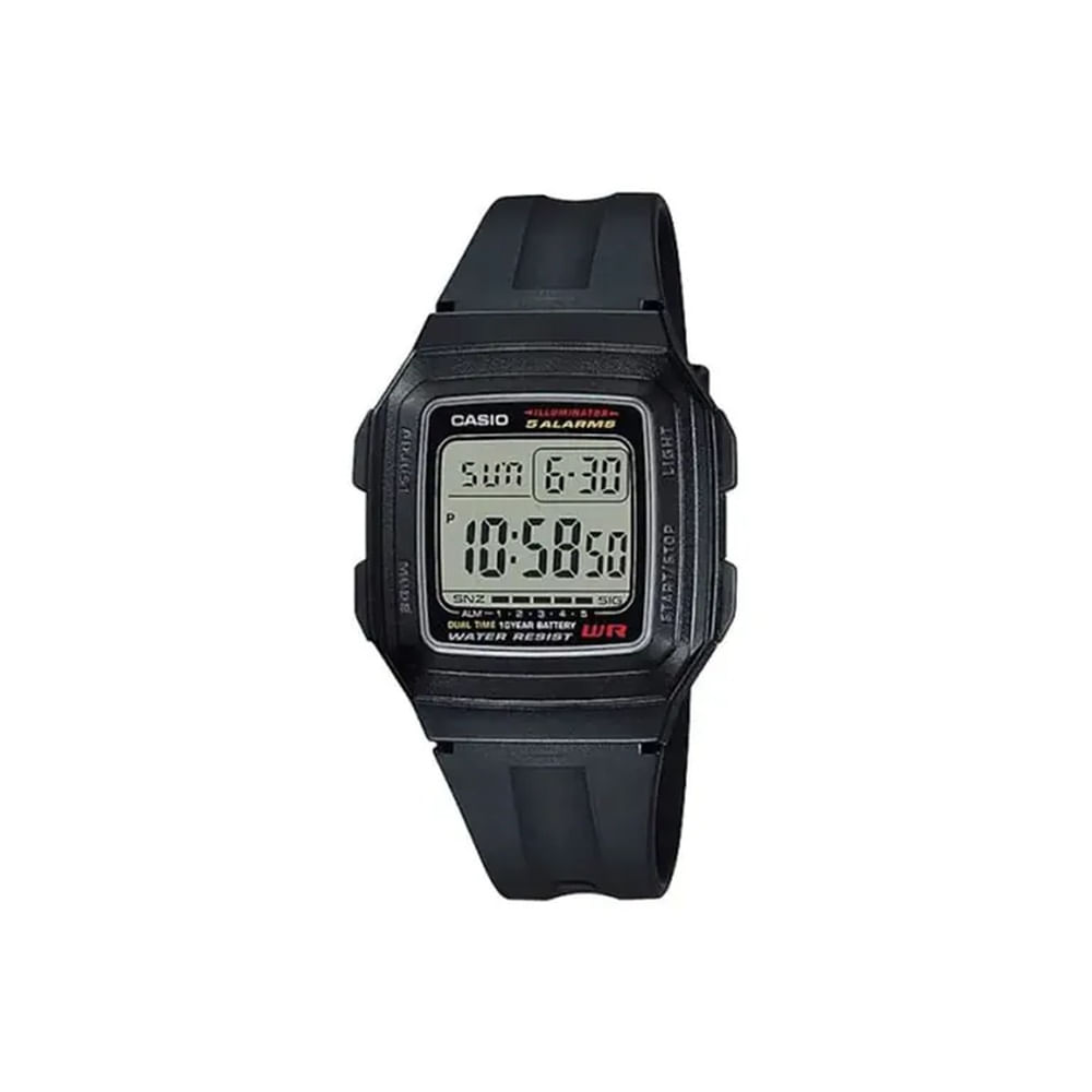 Reloj Hombre Casio F-201WA-1A REL0020771 Negro