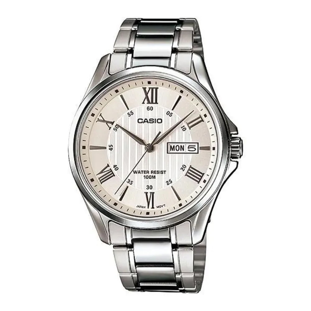 Reloj Casio Para Hombre MTP-1384D-7A REL0023730 Plateado