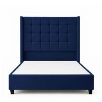 Cama Tapizada Confort Cubo Azul 1.5 Plz
