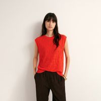 Top Punto Estructura Mujer Sfera Coral
