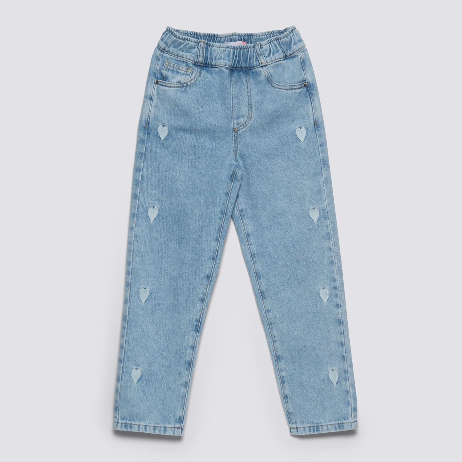 Jean Niña Elastic Bord Circus Celeste Talla 8