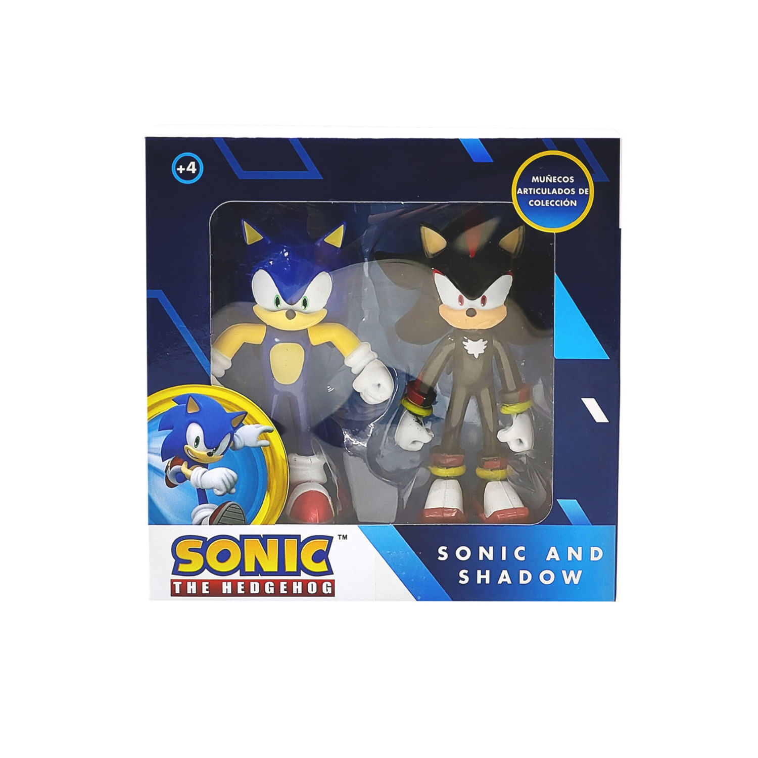 Figura De Acción Sonic Shadow Y Sonic 10.5 Cm