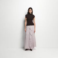 Falda Mujer Sfera Indigo Cremalleras Blanco