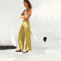 Pantalon Mujer Sfera Pareo Verde Oliva