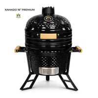 Kamado Pro 16 Parrilla color Negro con Soporte con Funda