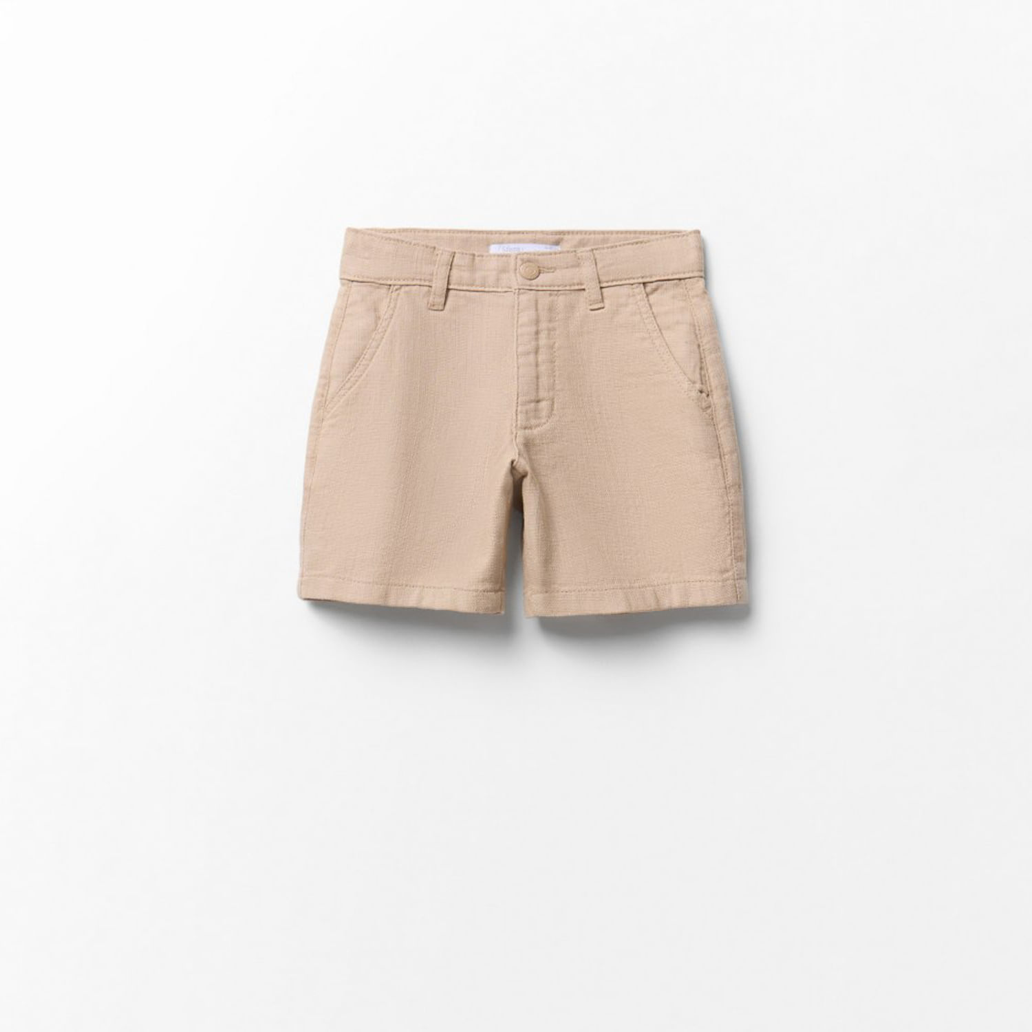 Short Niño Sfera Algodón Rustico Beige 6-7