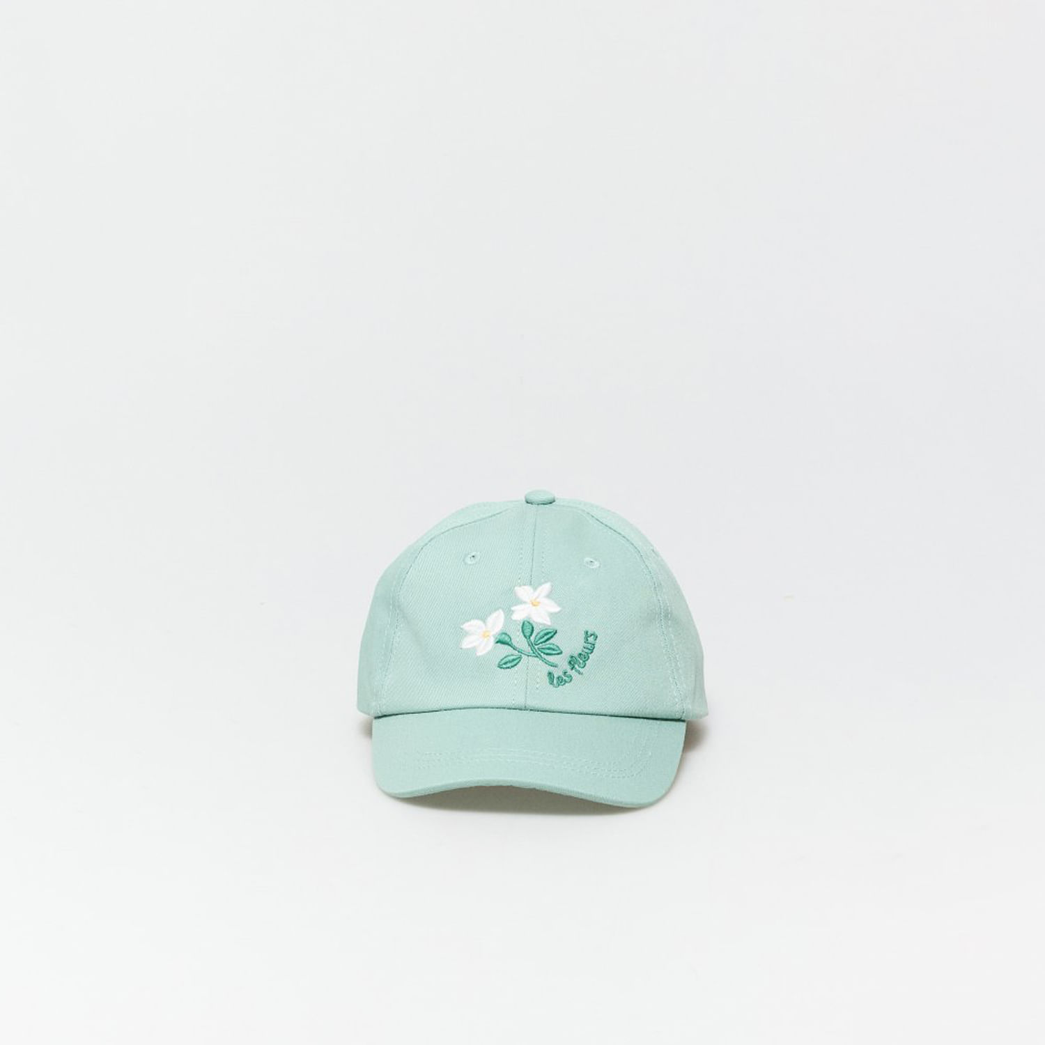 Gorro Niña Sfera Bordado Flor Verde 6-7