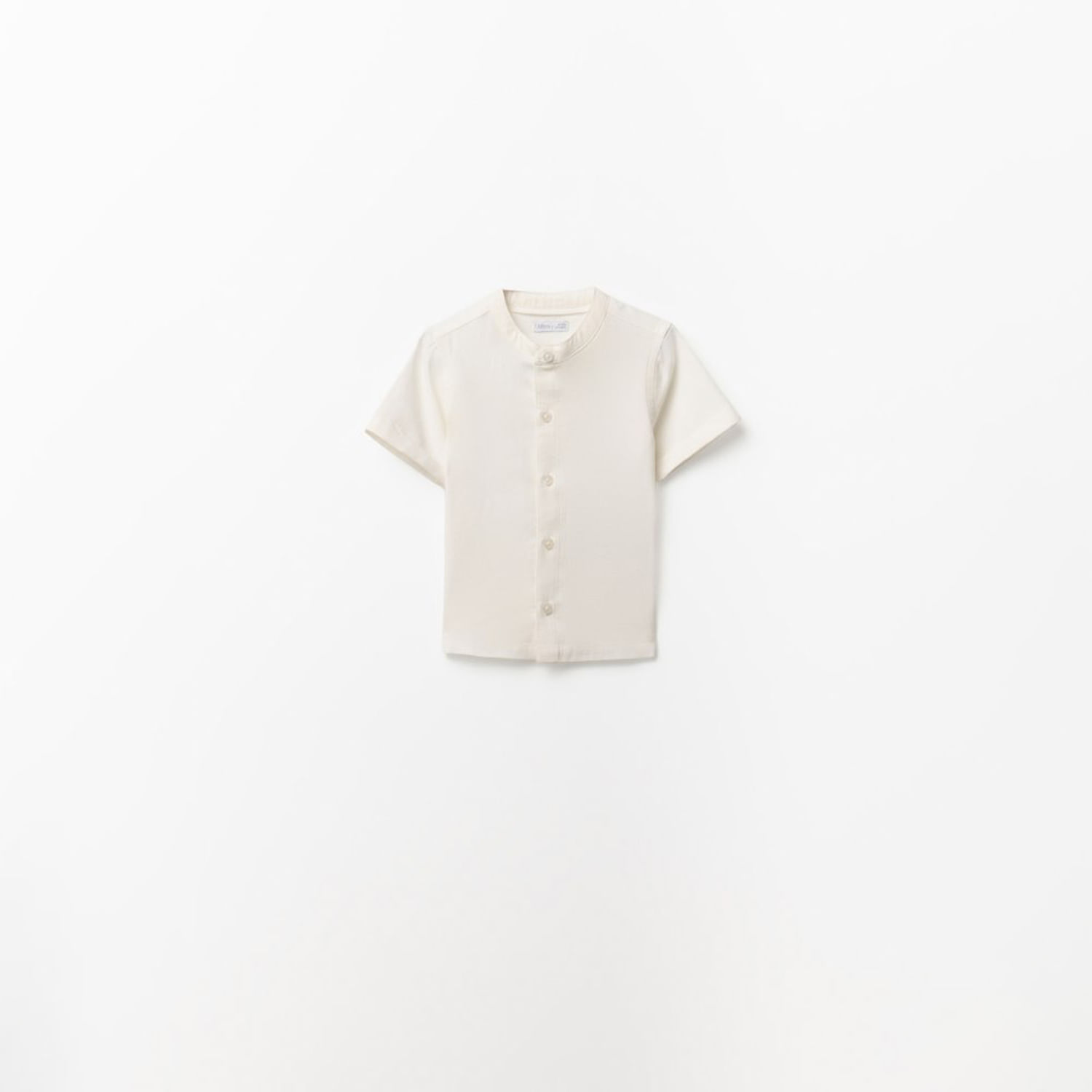 Camisa Bebe Niño Sfera Manga Corta Fantasia Vestir Blanco 2-3