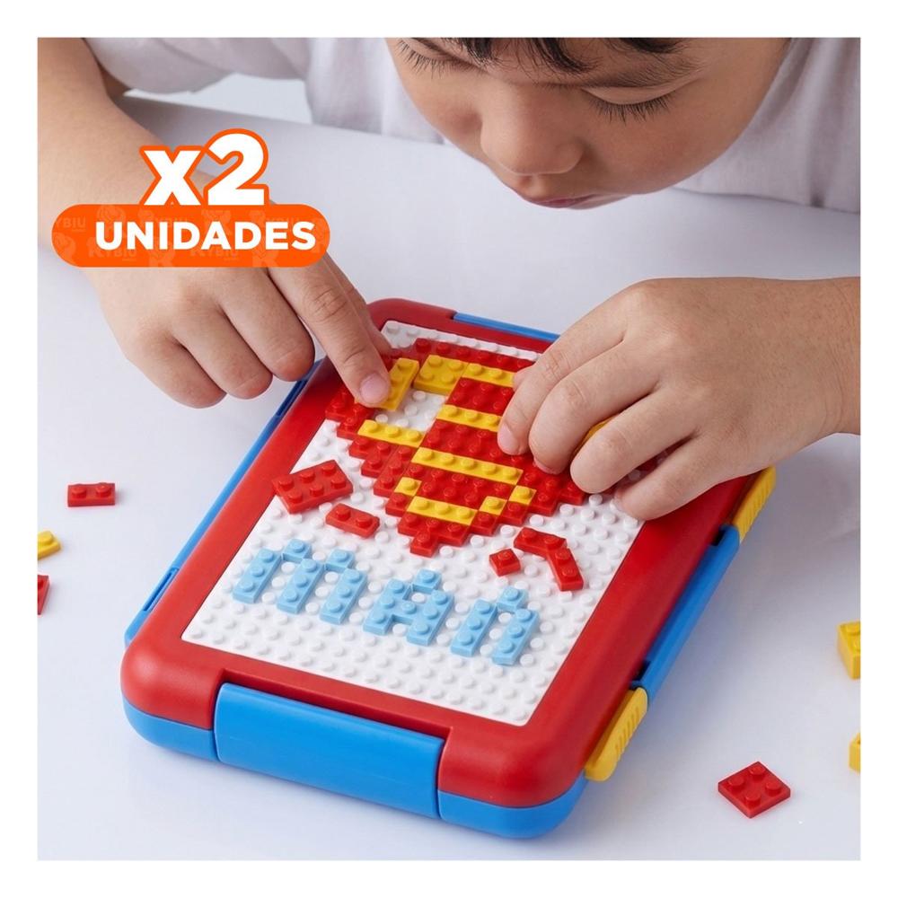 Pack2 Caja Modular Rojo con 4 Divisiones para Guardar Snacks y Comidas YPapel Regalo
