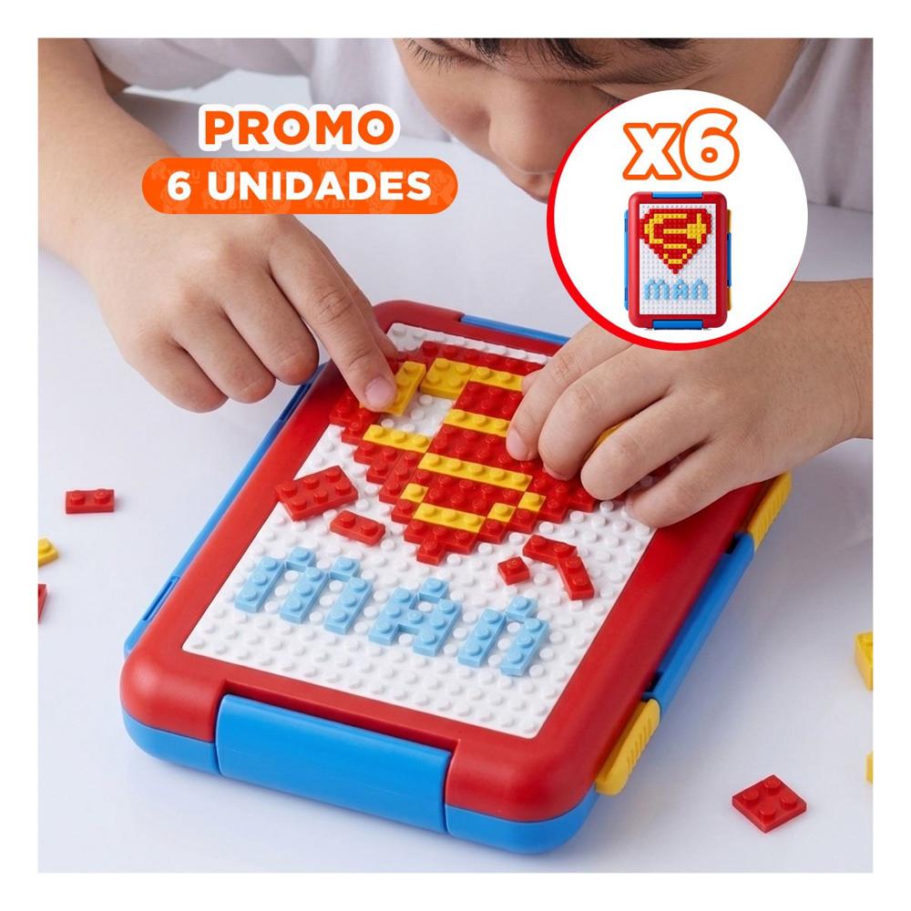 Pack6 Caja Multiuso Rojo con 4 Divisiones para Comidas Infantiles y Almuerzo YPapel Regalo