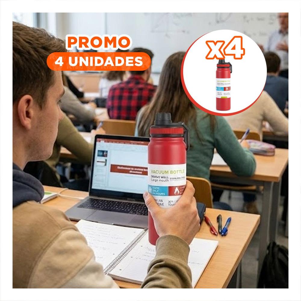 Pack4 Frasco 800ml Rojo con Diseno Infantil para Regalos YRegalo Sticker