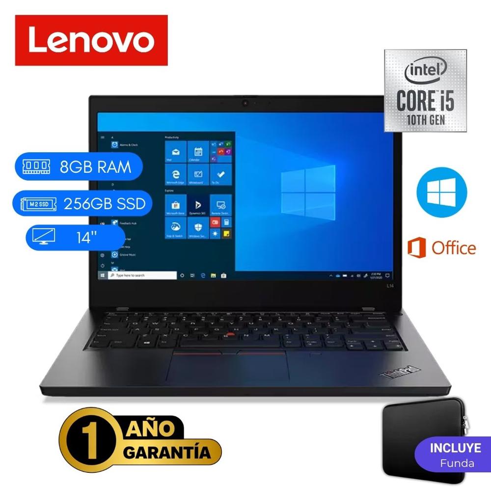 Reacondicionado Laptop  Lenovo ThinkPad L14 Core i5 10ma 8GB RAM 256GB SSD