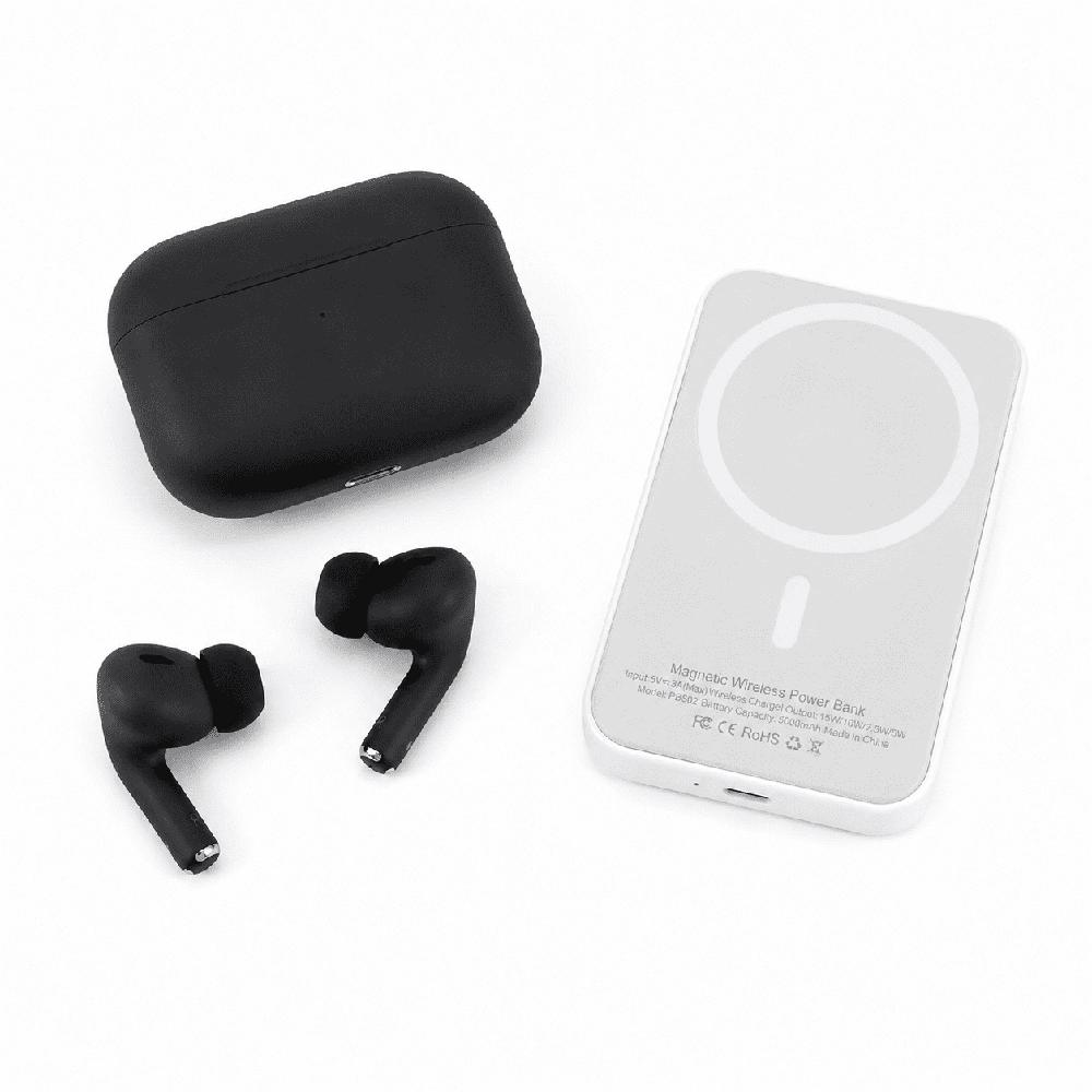 Combo Audífonos y Powerbank