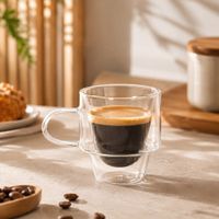 6 Tazas espresso 140ML vidrio borosilicato