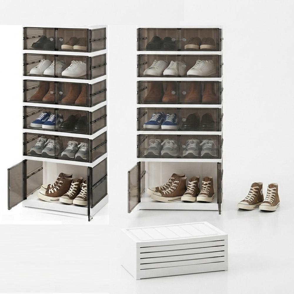 Organizador de Zapatos Zapatera Acrilica de 6 Niveles Plegable para 12 Pares