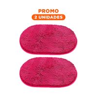 Pack2 Alternativa Ovalada de Microfibra 40x60cm Fucsia para Hogar