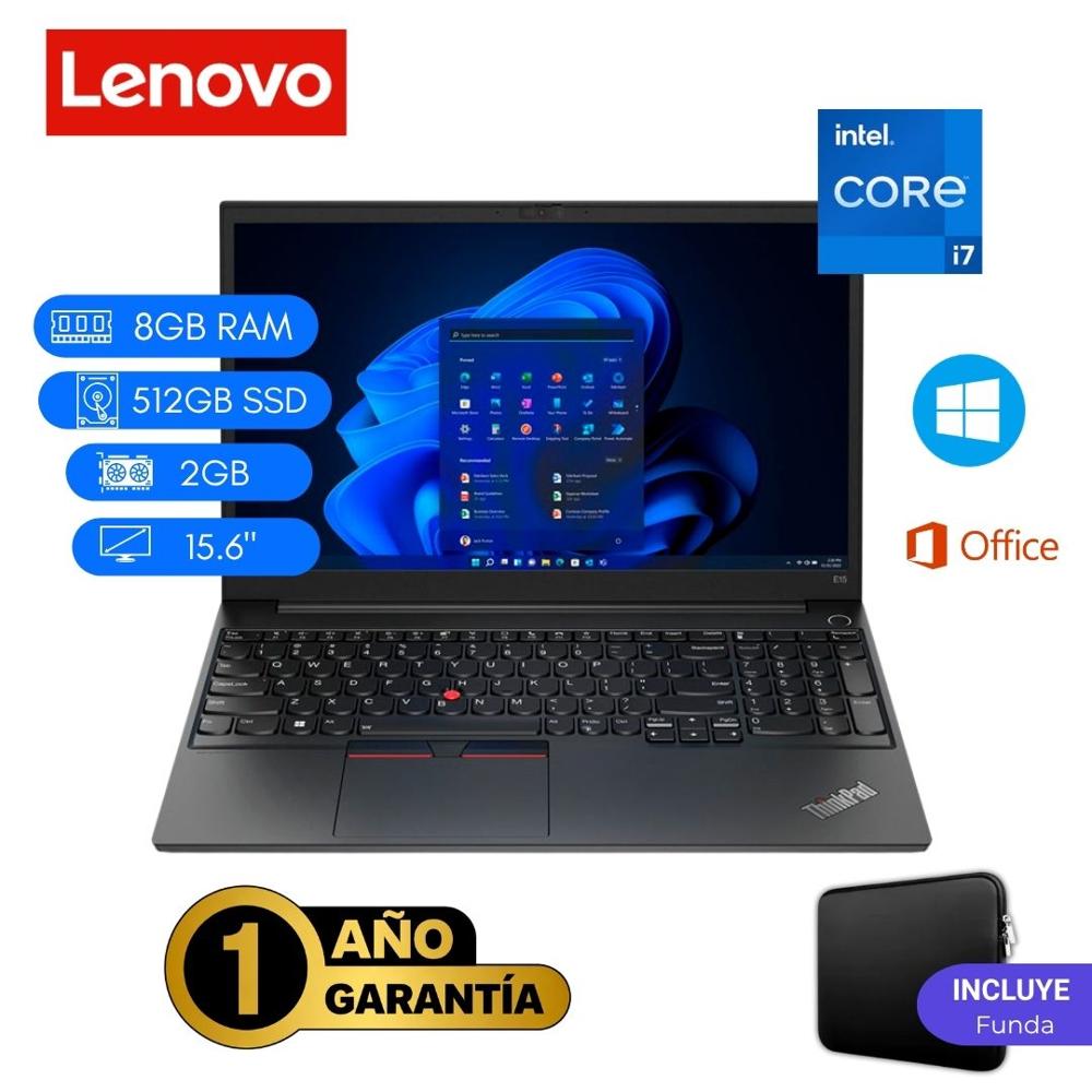 Reacondicionado Laptop  Lenovo ThinkPad E15 Core i7 12va 8GB RAM 512GB SSD 2GB Video