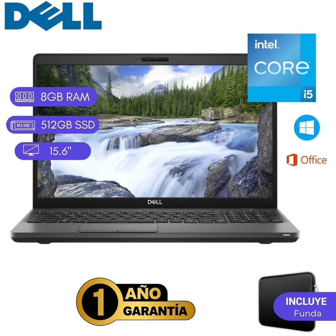 Laptop semi nueva Dell Latitude 5501 Core i5 9na 8GB RAM 512GB SSD