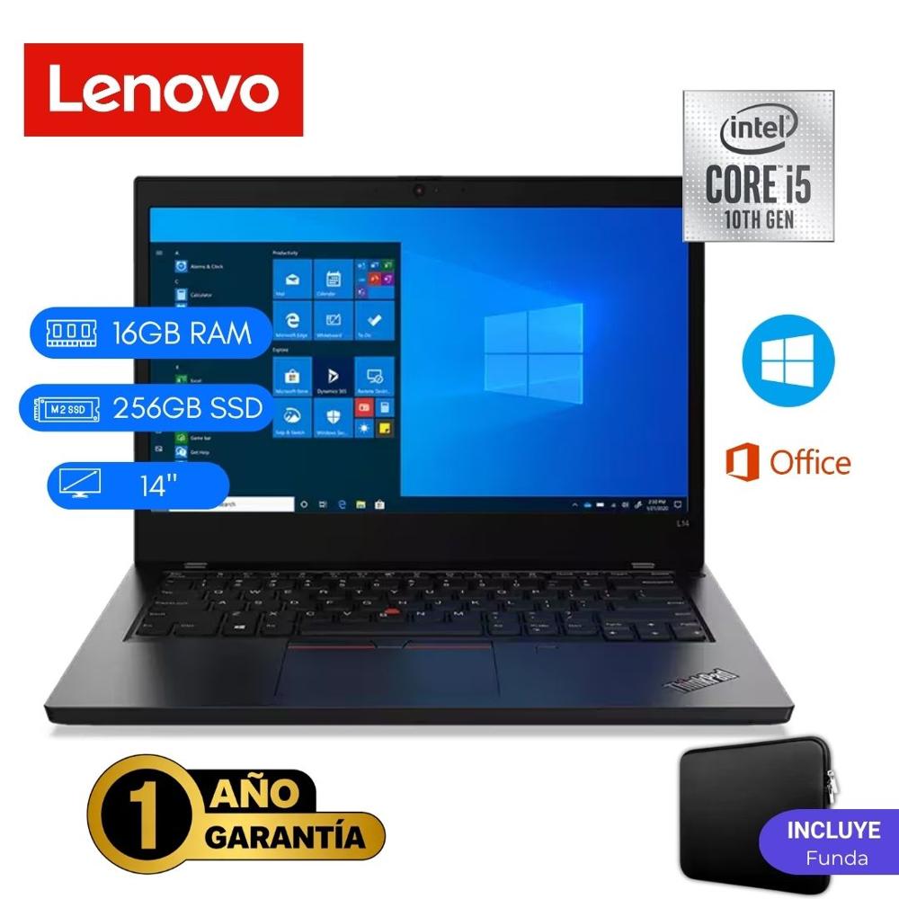 Reacondicionado Laptop  Lenovo ThinkPad L14 Core i5 10ma 16GB RAM 256GB SSD