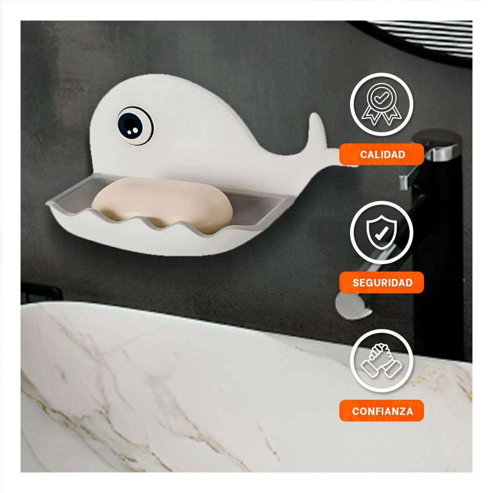 Accesorio Ballena Linea Elegante para Casa Blanco y Plomo Moderno Y Ligas Regalo