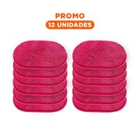 Pack12 Solucion Textil Ovalada de Microfibra 40x60cm Fucsia para Hogar Y Regalo Sticker