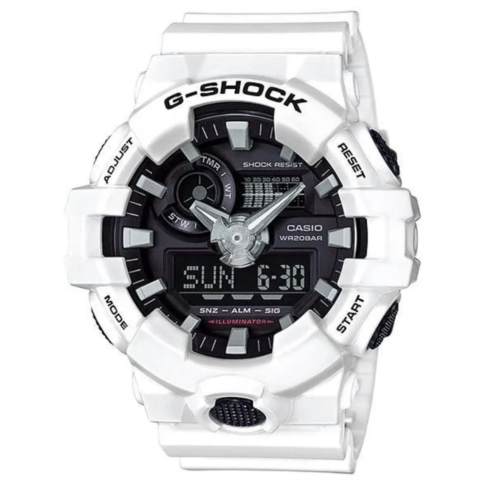 Reloj G-Shock Para Hombre GA-700-7A REL0024188 Blanco