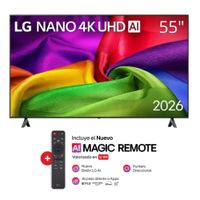Televisor LG 55"" NANO 4K UHD AI Smart TV 55NU800BPSB - 2026