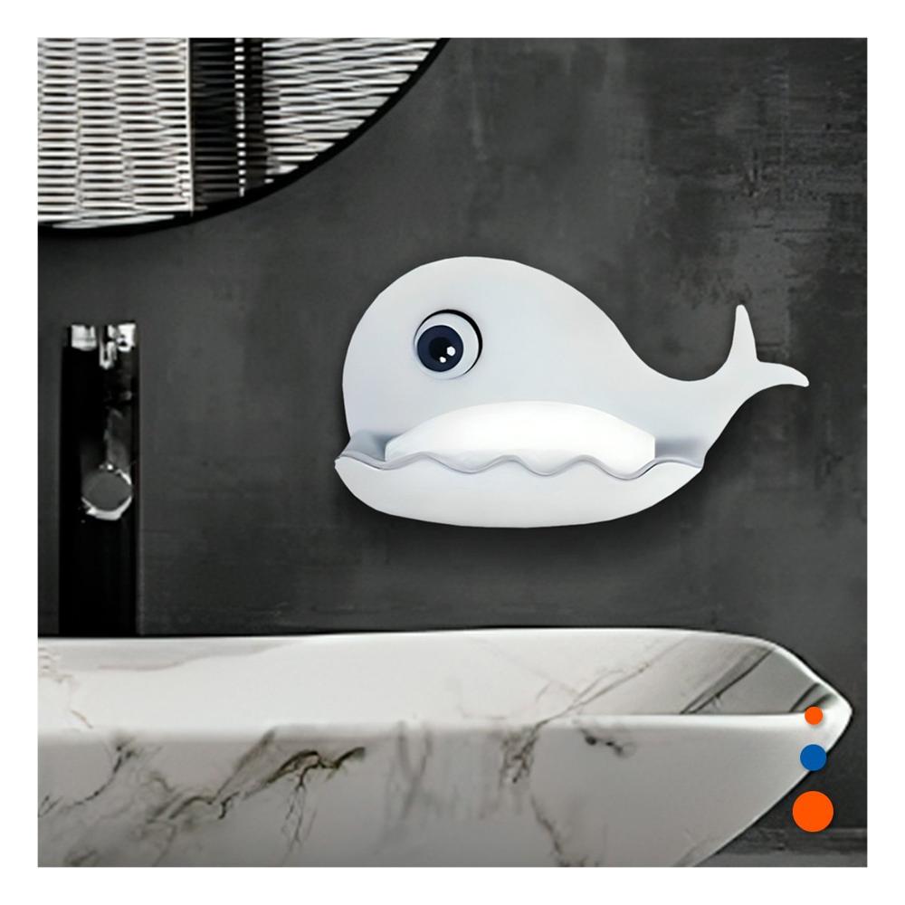 Accesorio Ballena Pieza Util para Hogar Estilo Blanco y Plomo Y notas