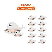 Pack12 Bandeja Ballena Pieza Moderna para Decoracion Casa Blanco Plomo Y Regalo Sticker