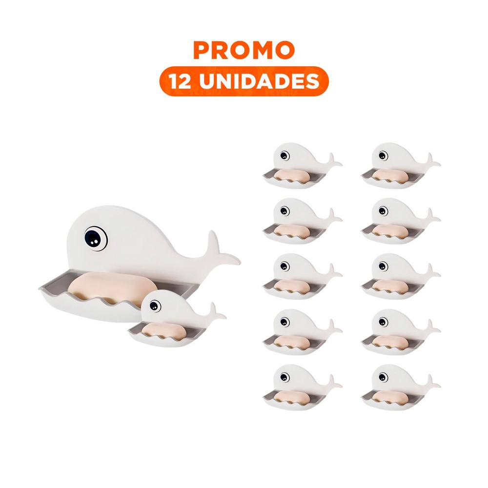 Pack12 Bandeja Ballena Pieza Moderna para Decoracion Casa Blanco Plomo Y Regalo Sticker