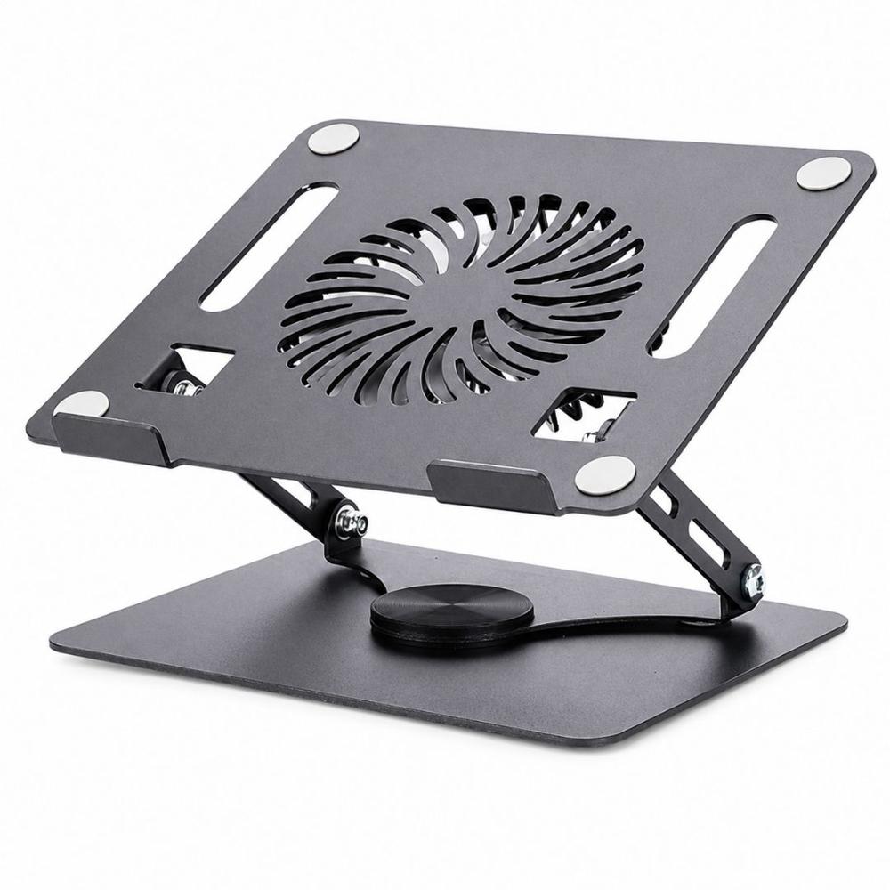 Soporte Ajustable para Laptop de 10 a 17.3 pulgadas YL-910 con Ventilador USB Base 360 grados