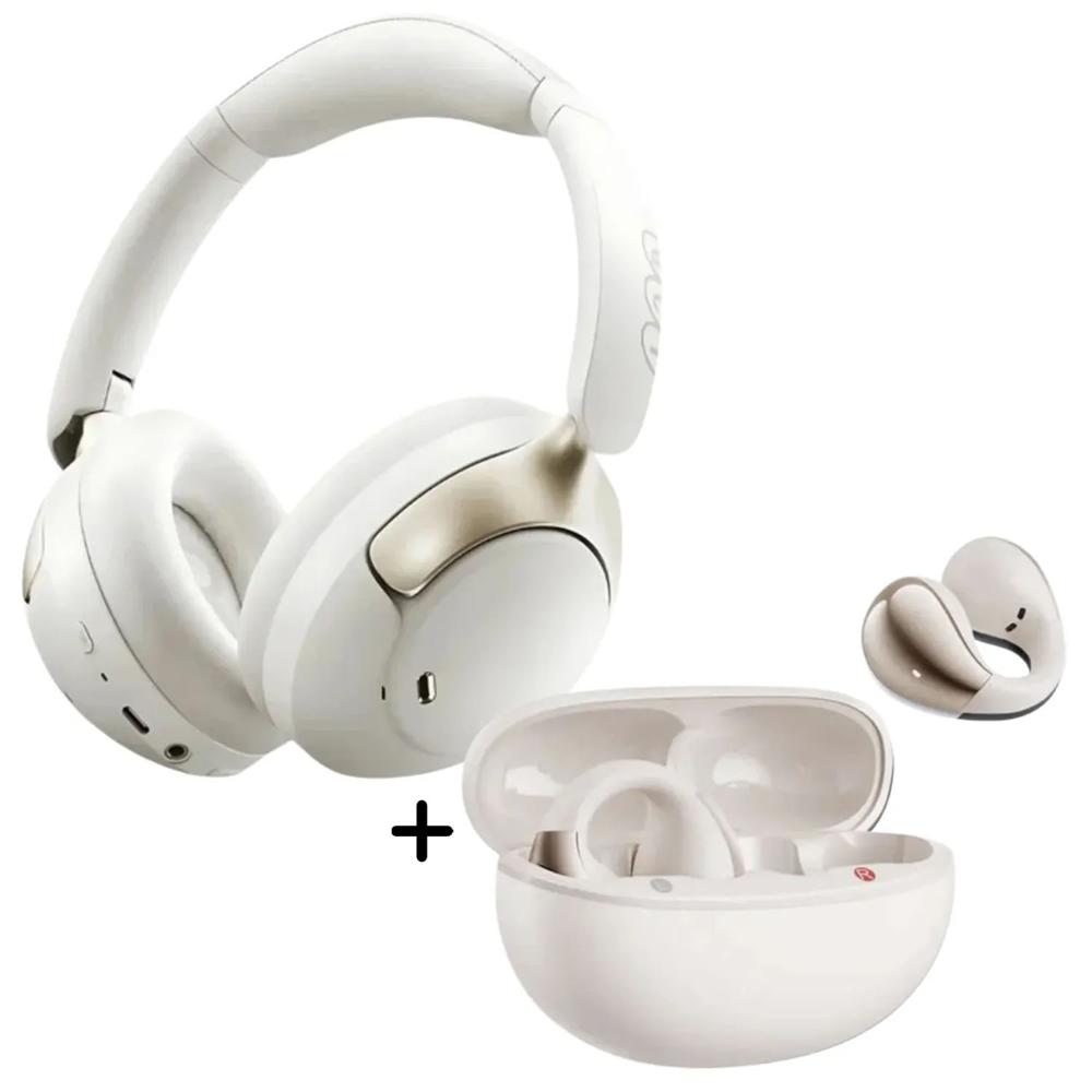 Combo QCY Audífonos H3 Pro Blanco - Crossky C30 Blanco