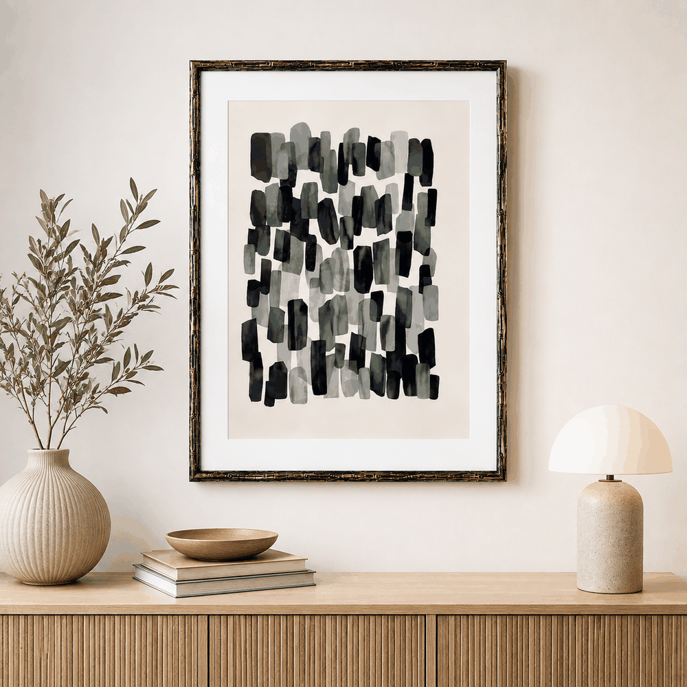 Cuadro Decorativo Abstracto Moderno para Sala Dormitorio Comedor Grande 52.7x72.7 cm