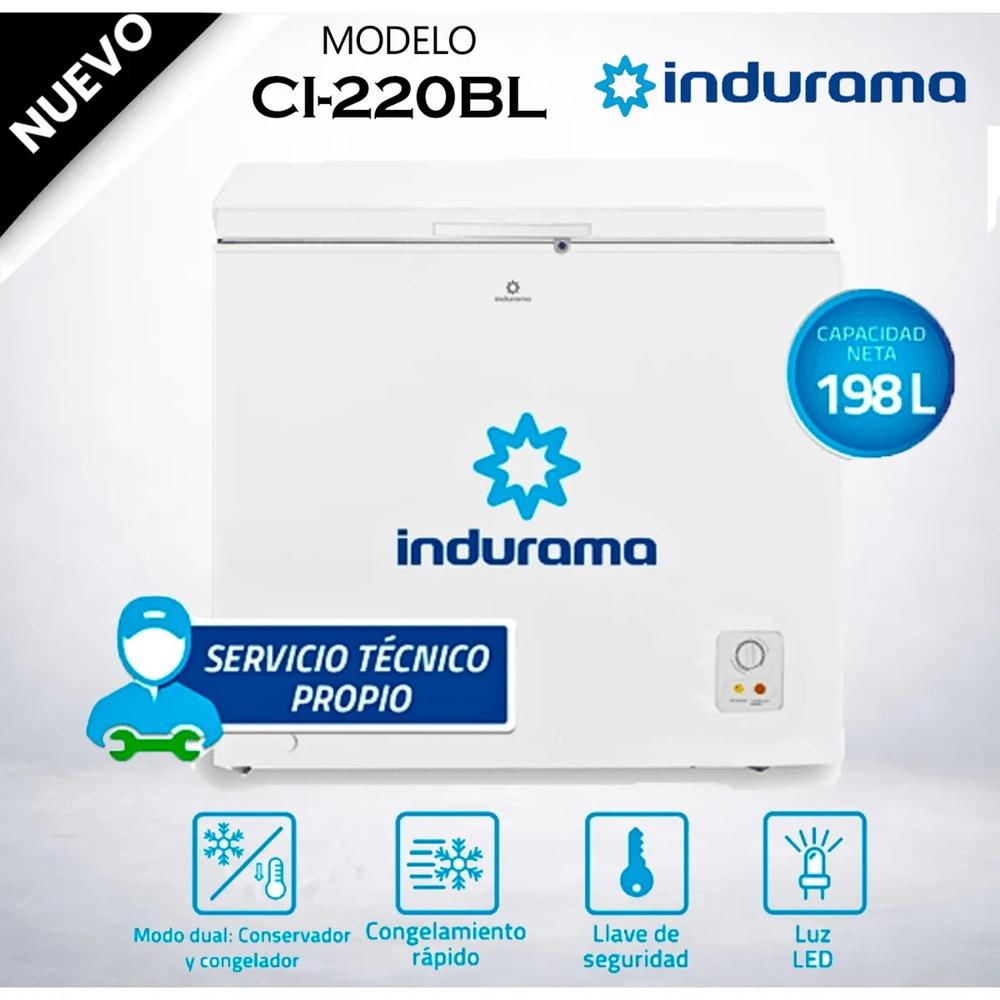 Congeladora Indurama 198 Litros CI-220BL Blanco