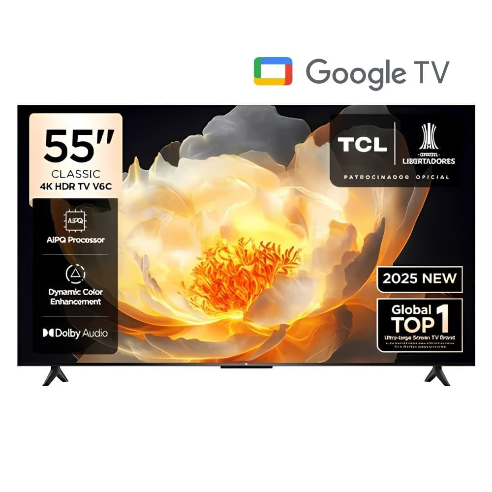 Televisor TCL 55 LED 4K UHD GOOGLE TV 55V6C