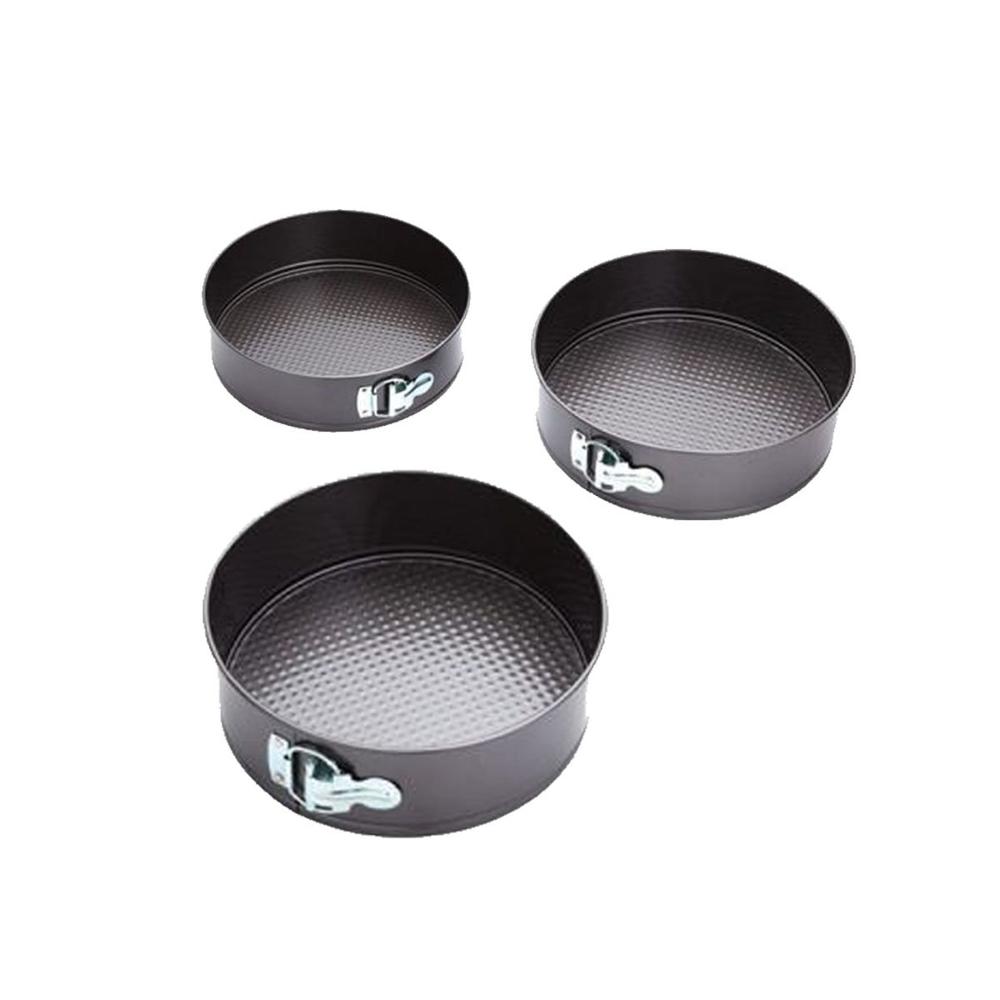 Moldes para Hornear de 3 Circulos Plateado con Medidas Practicas Y Regalo Sticker